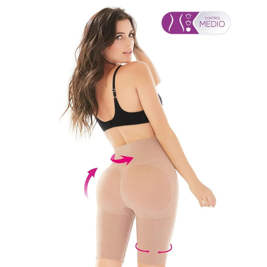 Seamless Stretch Mid Rise Long Thigh Shaper