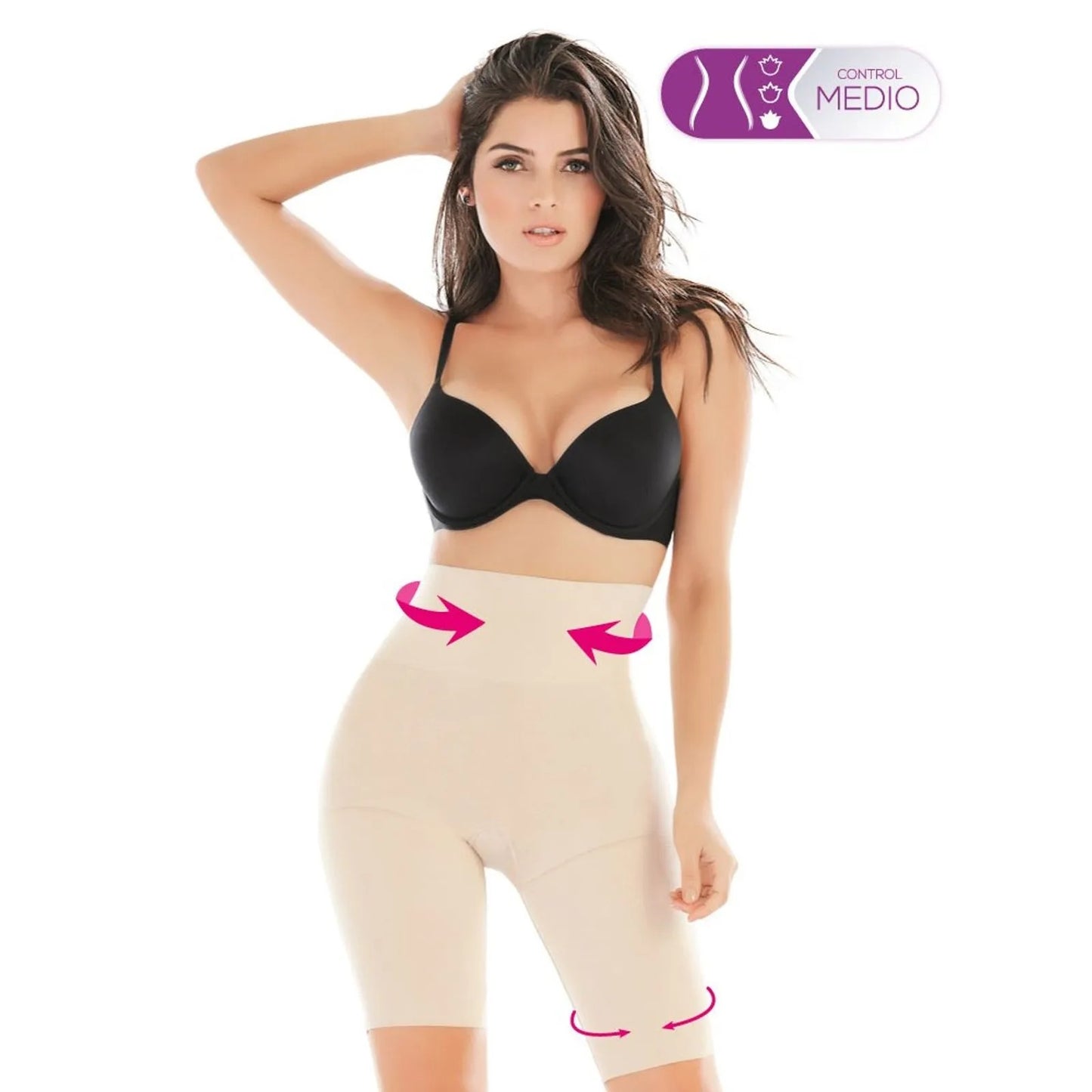 Seamless Stretch Mid Rise Long Thigh Shaper