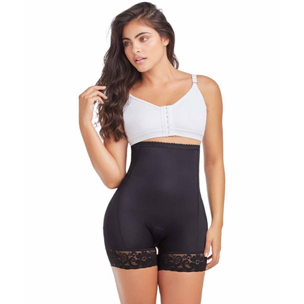 Delie Fajas Diseños de Prada 11197 black Colombiana Short Girdle Panty With Buttocks Enhancement