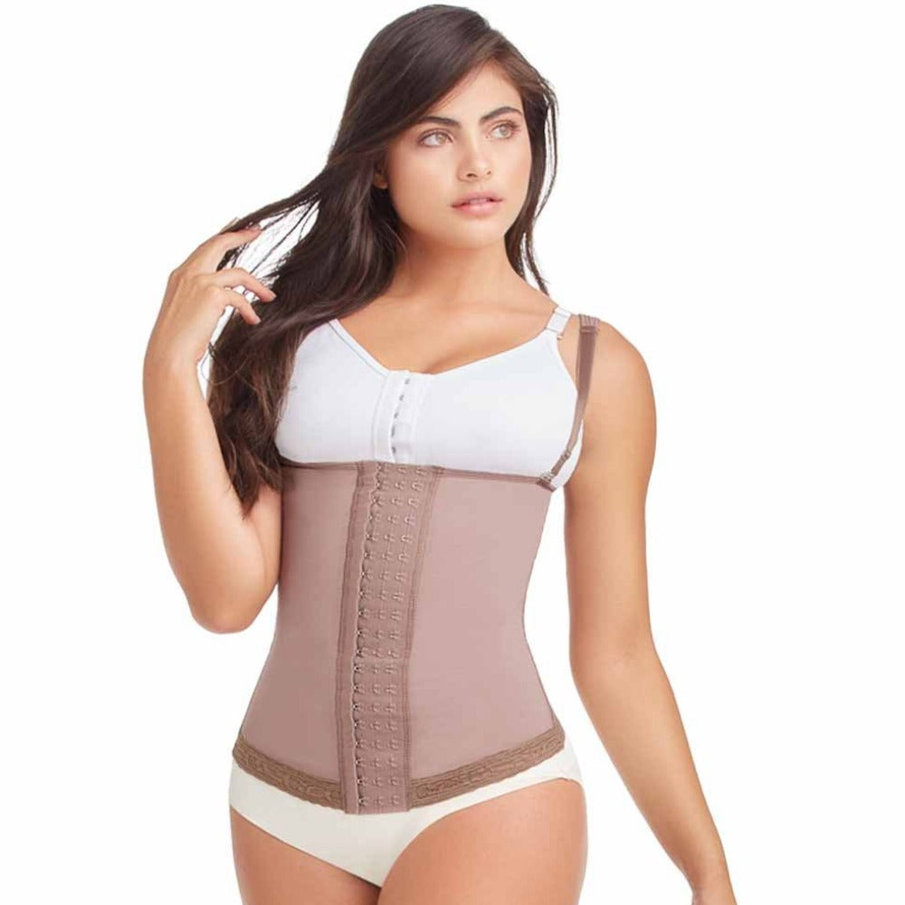 DELIE by Fajas Diseños DPrada Faja Colombiana 11173  Abdominal Girdle Vest Cafe'