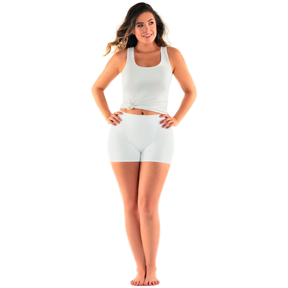 Haby 21321 High Waisted Boy Short Cotton White