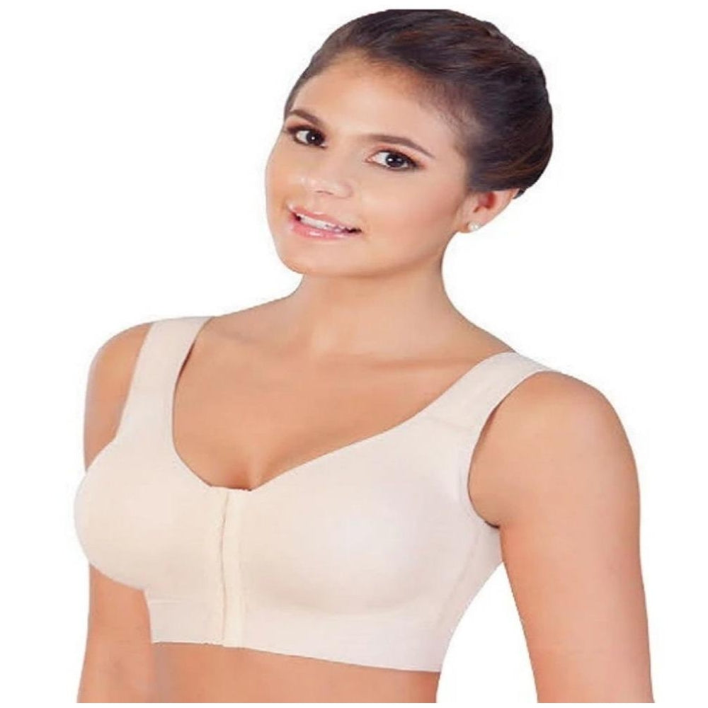 Fajas-Salome-0312-Brassiers-beige-FrontFajas-Salome-0312-Brassiers-beige After-Surgery Support Bra