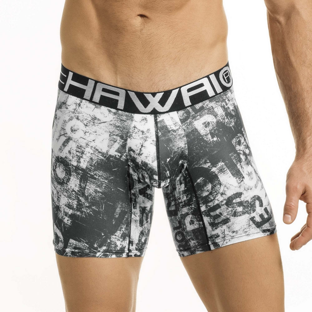 Hawai® Original Underware Men's Sleek Boxer Brief Middle Leg 41854 black