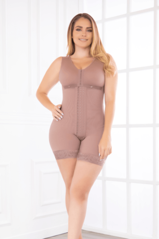 Hourglass Full Body Shaper with Hooks and Bra Angel