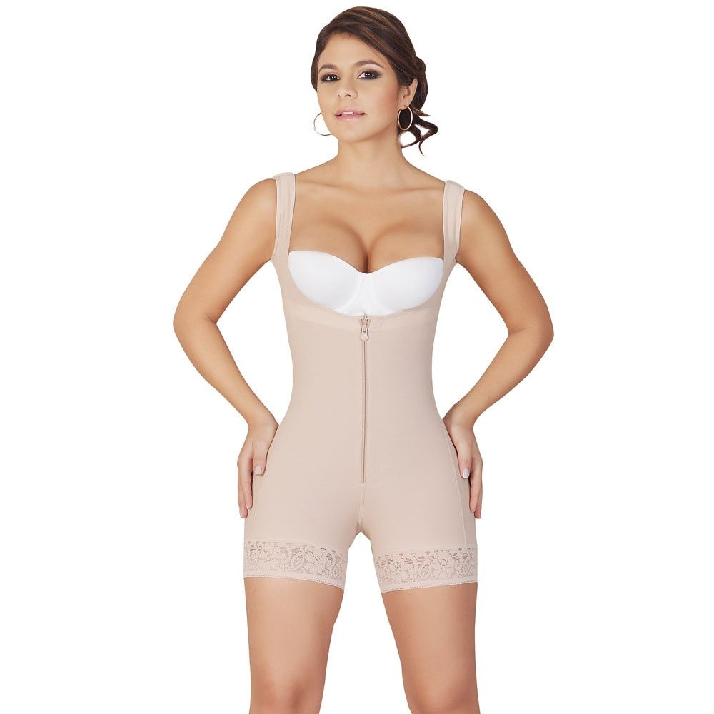 Faja-Salome-0217-High-Back-Thick-Straps-Body-Shaper-compression-Butt-Lifter-Shorts-beige
