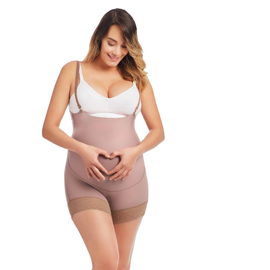 Delie by Fajas Diseños DPrada Faja Colombiana 11044 Maternal Body Girdle With No Legs Cafe'