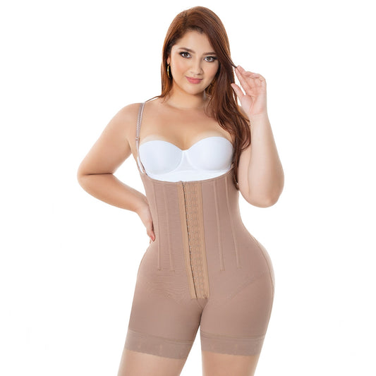 Fajas Colombianas Melibelt 2028 Post-surgery Powernet Body Shaper Extra Plus size