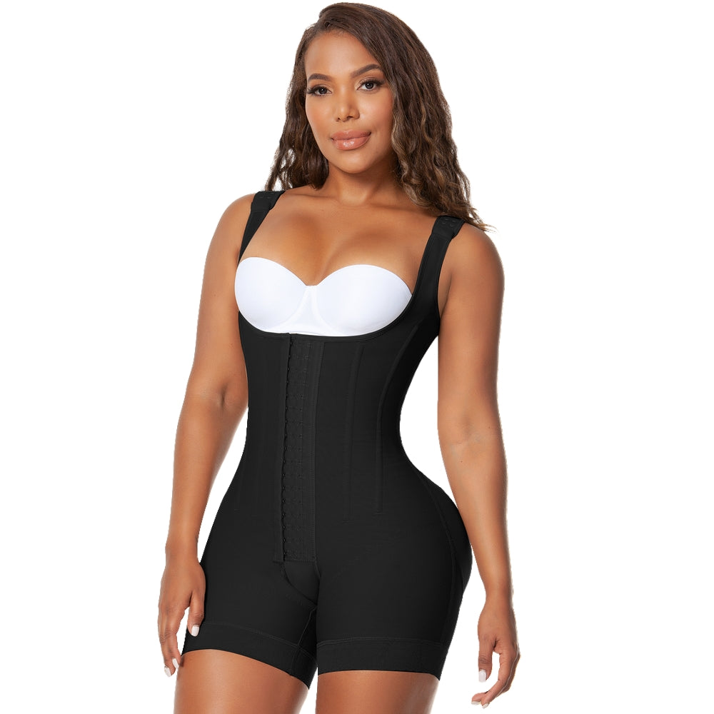 Faja-colombiana-Melibelt-2029-Full-Body-shaper-post-surgical-with-sleeves-Black-retail