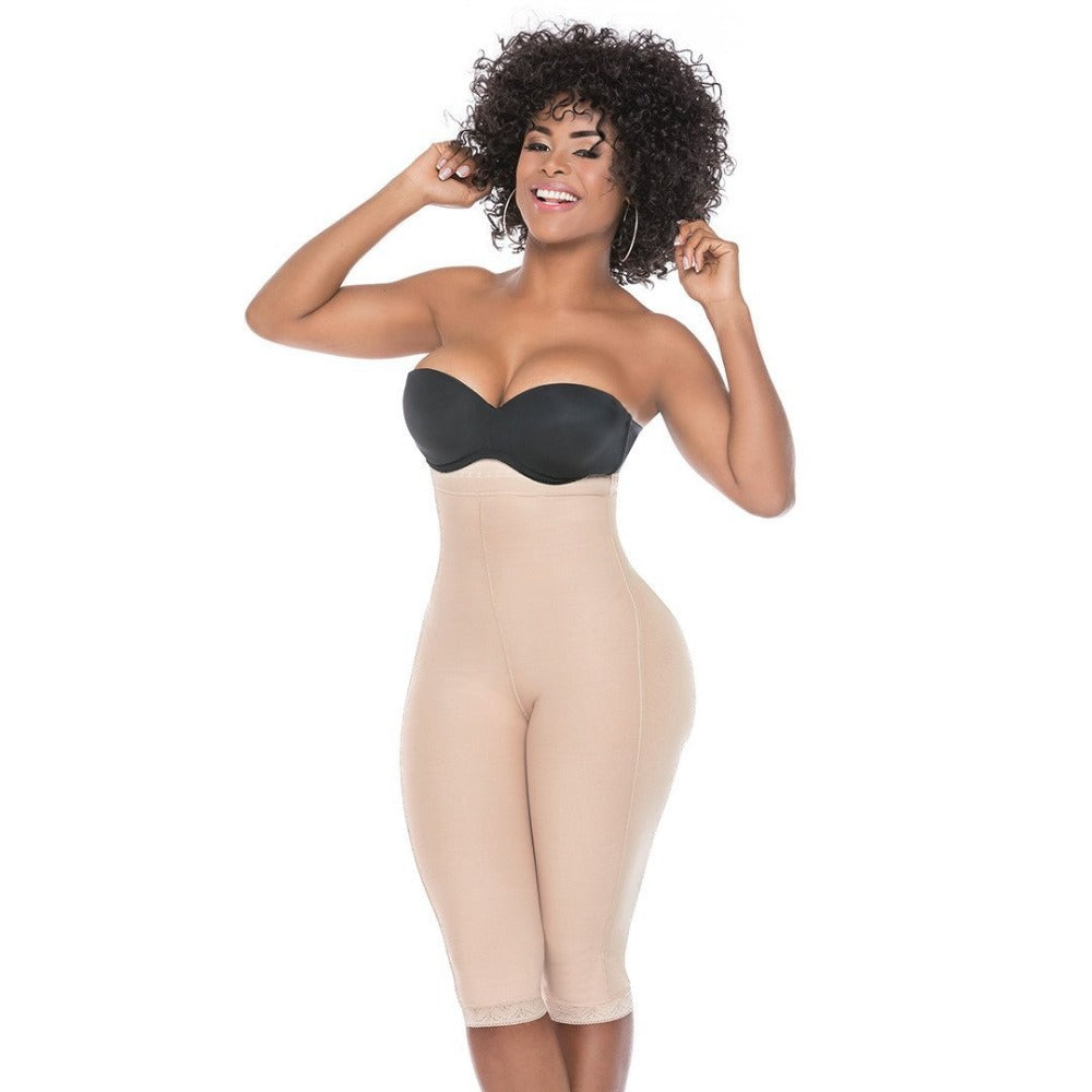 Faja-Salome-0219-Strapless-Long-Short-Invisible-High-Shooting-Lift-beige